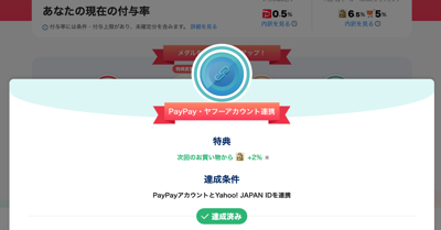 PayPayステップ（PayPay・ヤフーアカウント連携）