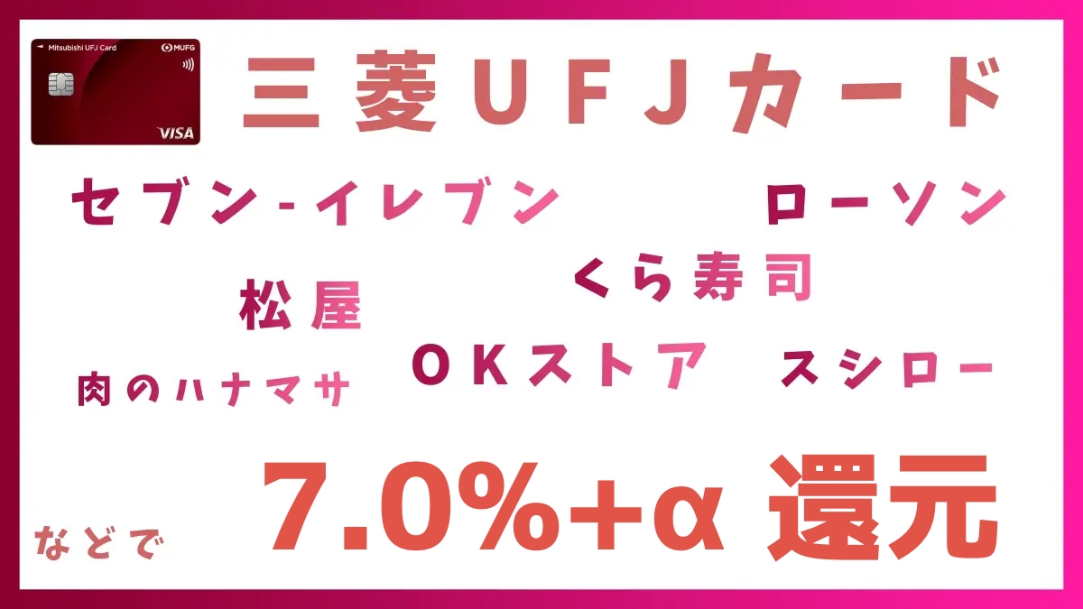 三菱UFJカードのポイントアップ特典