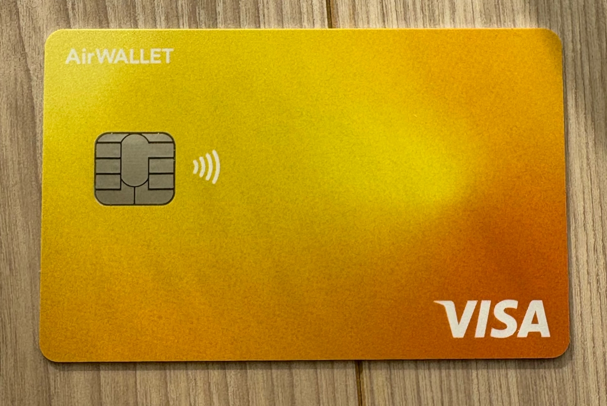 エアウォレットのリアルカード