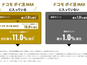 ドコモポイ活MAXの10％還元