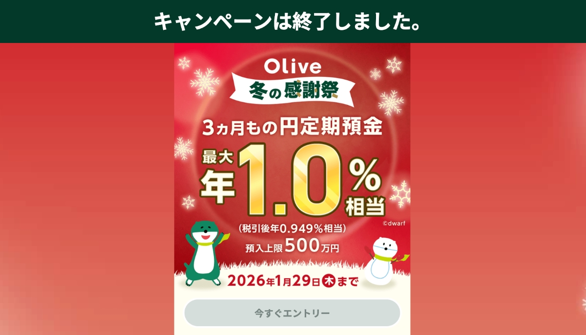 三井住友冬の定期預金キャンペーン