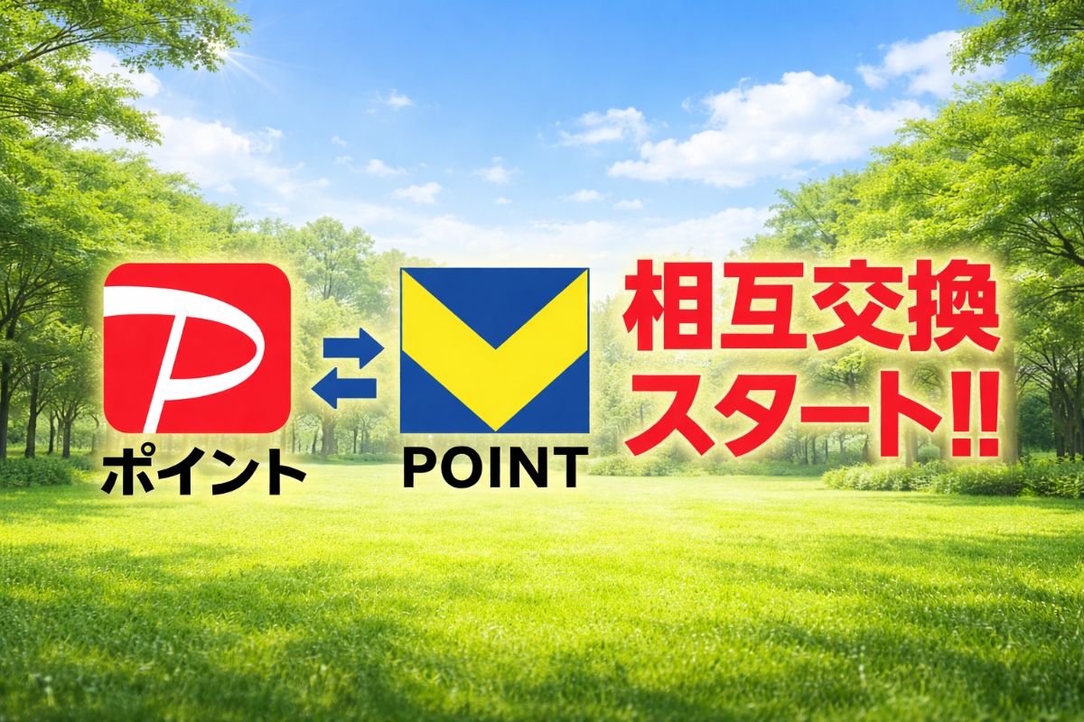 PayPayポイントとVポイントの相互交換スタート