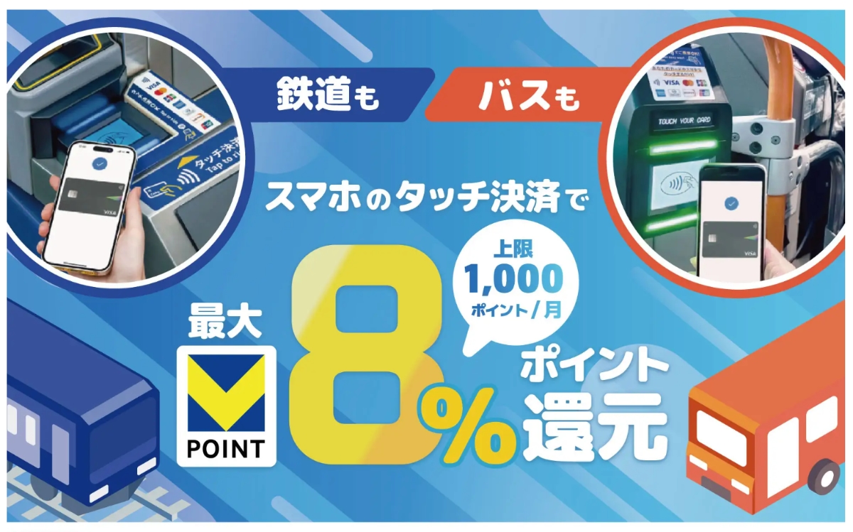 三井住友カード（Olive）、スマホのタッチ決済乗車で最大8％還元を開始