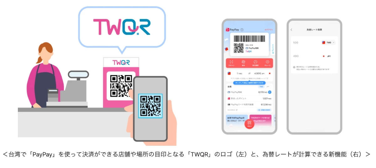 台湾でPayPayが利用可能に