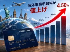 三菱UFJニコス、海外事務手数料を最大4.50％に引き上げ