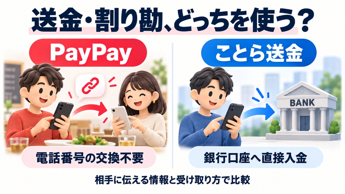 PayPayとことら送金