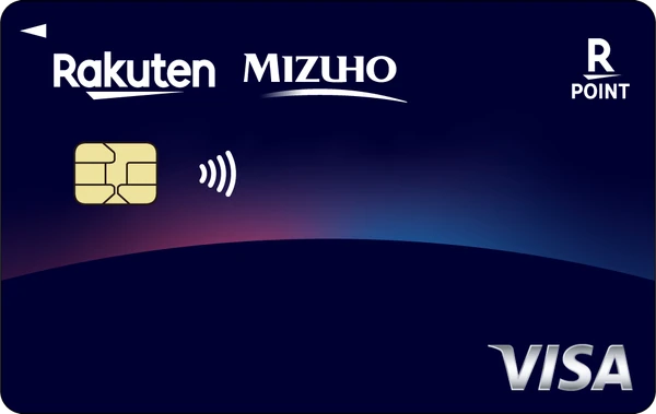 みずほ楽天カード（Visa）の券面