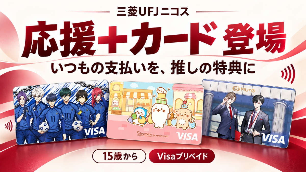 三菱UFJニコス「応援+カード」開始